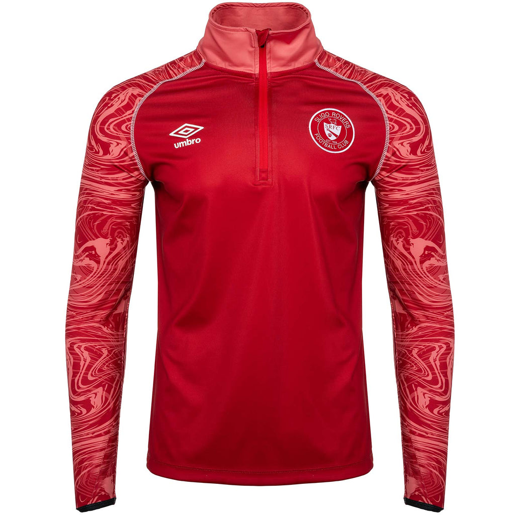 Umbro Sligo Rovers Football 2024/25 Mens Warm Up Half-Zip Top