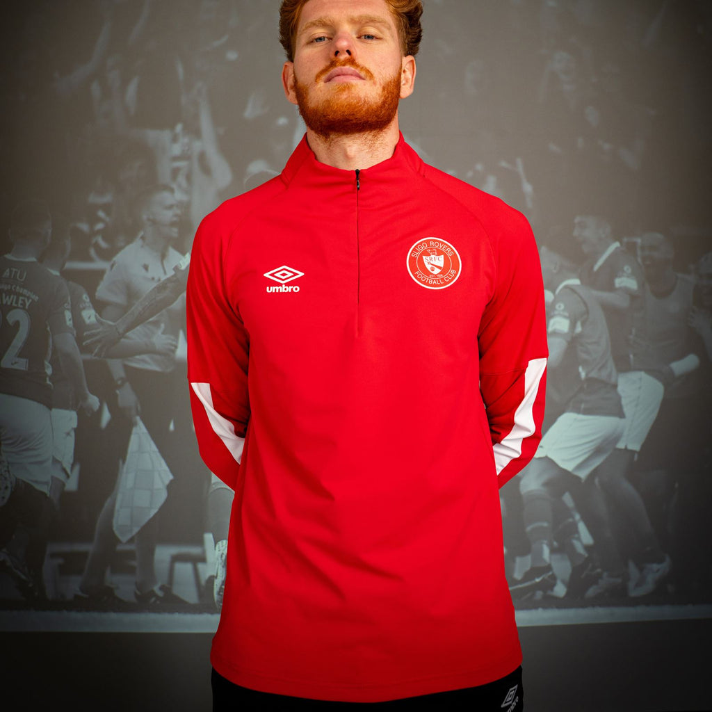 Umbro Sligo Rovers Football 2024/25 Mens Half-Zip Mid-Layer Top