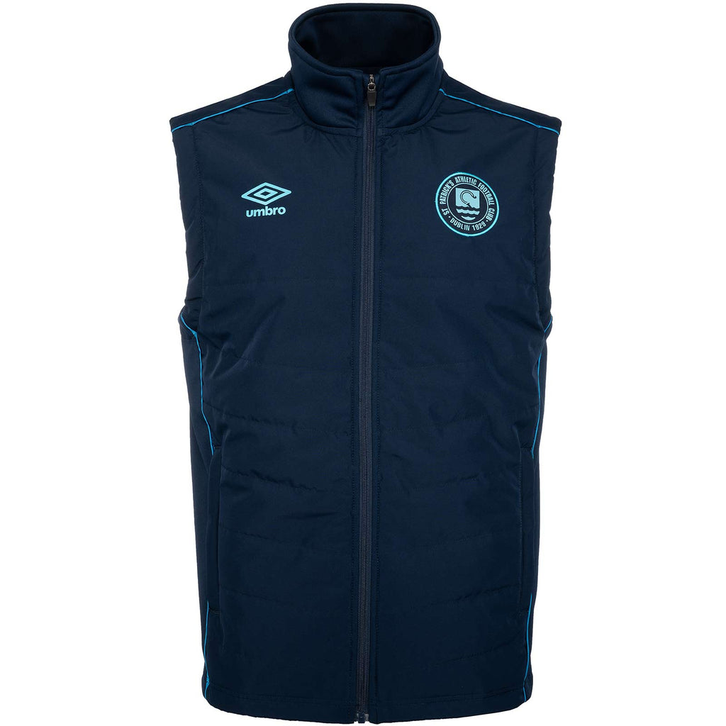 Umbro St Patricks Football Athletic 2025 Kids Full-Zip Gilet Vest