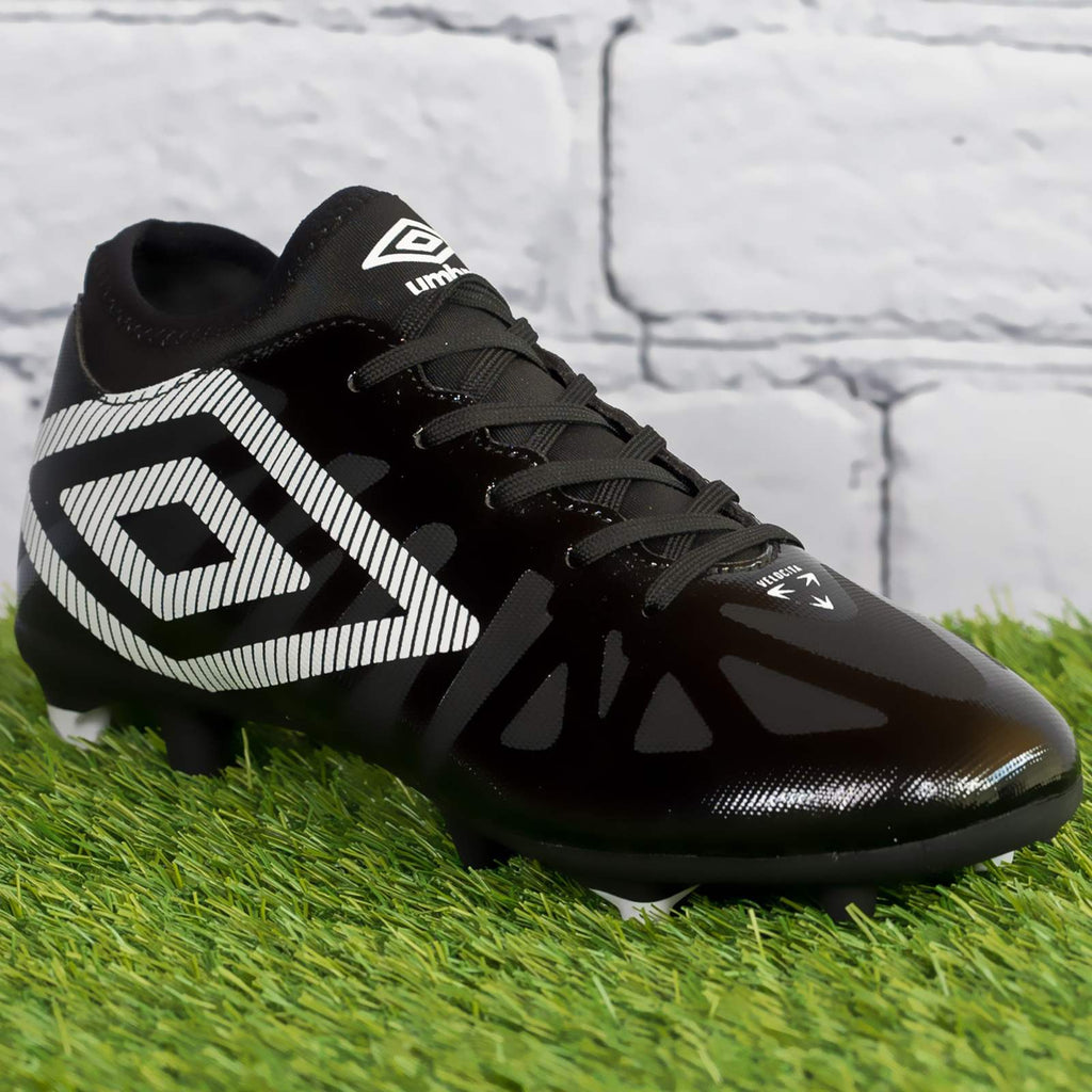 Umbro Ventura Kids Firm Ground Slip-On Laced Football Boots