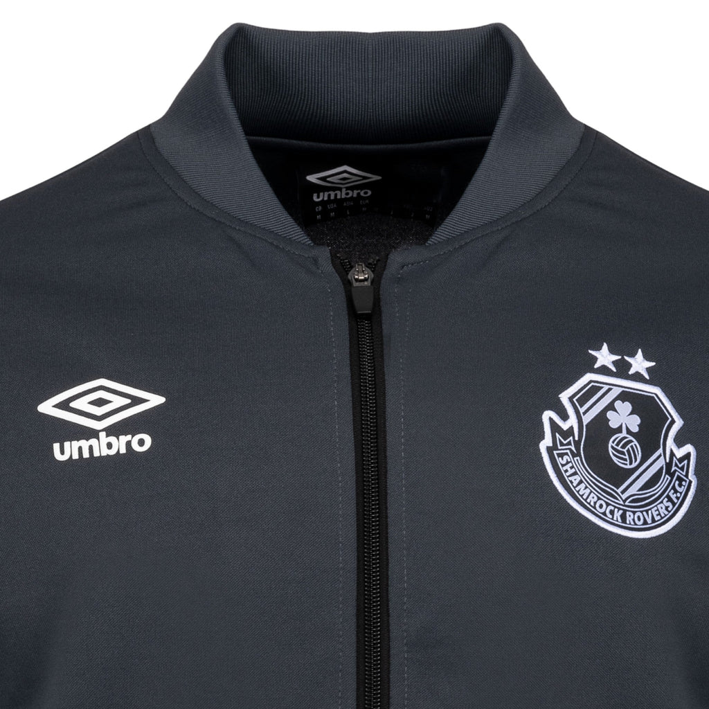 Umbro-Shamrock-Rovers-2024-Kids-Workout-Jacket-Black